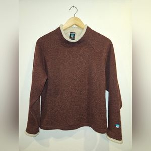 Kuhl Alfpaca Fleece Sweater Mock Turtle-neck Size M